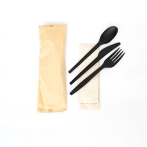 Black CPLA Cutlery Set