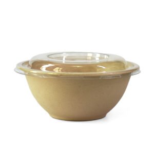 ECO Bagasse Deep Round Bowls + PET Lid