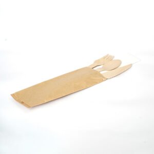 Brown Paper Cutlery Pouch